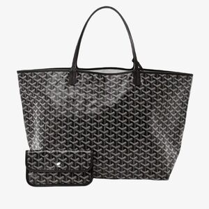Black Tote Bag with Pouch